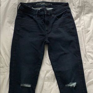 American Eagle jeans with knee rips